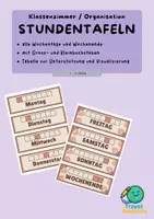 Vorschau - Poster - Tagestransparenz Wochentage Gross- und Kleinbuchstaben - Seite 1