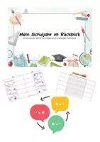 Vorschau - Arbeitsblätter - Mein Schuljahr im Rückblick - Deckblatt