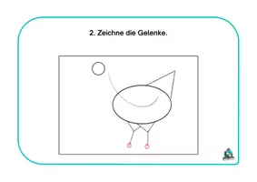Vorschau - Arbeitsblätter - Huhn zeichnen: 7 Schritte 🐔 AB & Tafel - Seite 3