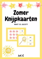 Voorbeeld - Zomer Knijperkaarten – Tellen & Lezen Kleuters en Groep 3 - Voorblad