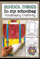 Vorschau - Arbeitsblätter - SCHOOL THINGS - In my schoolbag (Vocabulary Craftivity) - Deckblatt