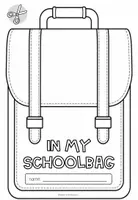 Vorschau - Arbeitsblätter - SCHOOL THINGS - In my schoolbag (Vocabulary Craftivity) - Seite 2