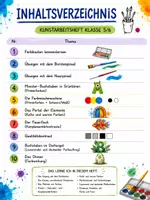 Vorschau - Arbeitsblätter - Kunst - Die Farbenwerkstatt mit Wasserfarben - Kreative Übungen und Arbeitsblätter - Seite 3