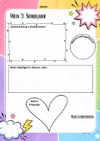 Vorschau - Arbeitsblätter - Mein 3.Schuljahr Rückblick - Deckblatt