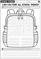 Vorschau - Arbeitsblätter - SCHOOL THINGS - Materialpaket - Seite 2