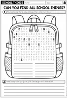 Vorschau - Arbeitsblätter - SCHOOL THINGS - Materialpaket - Seite 3