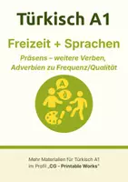 Vorschau - Arbeitsblätter - Türkisch A1 – Bundle Lektionen 1 und 2: Komplettpaket mit Grammatik, Wortschatz, Dialogen und Übungen - Seite 1