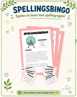 Voorbeeld - Spellingsbingo met spellingsregels - Voorblad