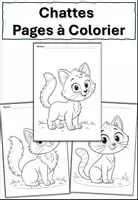 Aperçu - Affichage - les chats pages à colorier - Page de couverture