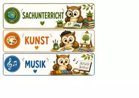 Vorschau - Präsentationen/Tafelbilder - Tagestransparenz Eulenklasse - Klassentier Eule - Seite 2