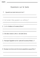 Aperçu - Feuilles d'exercices - jules verneCompréhension de Lecture - Page 2