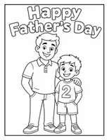 Vorschau - Arbeitsblätter - Father's Day Coloring Sheets | Cute Pun Pages, Superhero & Trophy Activities - Seite 1