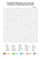 Vista previa - Juegos / Gamificación - Sopas de letras de la CLASIFICACIÓN de los ANIMALES - página 2