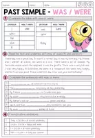 Vorschau - Arbeitsblätter - PAST SIMPLE - Worksheet Package - Seite 1
