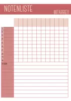 Vorschau - Anderer Materialtyp - Notenliste, Mitarabeitsaufzeichung, Hausübungsaufzeichnung - Seite 3