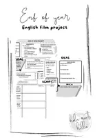 Vorschau - Unterrichtsreihen - End of year English film project - Deckblatt