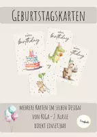 Vorschau - Bildkarten - Happy Birthday Karten - Deckblatt