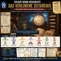 Vorschau - Unterrichtsreihen - Escape Room Geschichte – Das verlorene Zeitarchiv | Geschichte Klassen 6–9 - Deckblatt