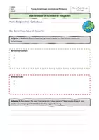 Vorschau - Arbeitsblätter - Unterschiede und Gemeinsamkeiten von Gotteshäusern_DaZ - Deckblatt