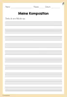 Vorschau - Arbeitsblätter - Notenpapier - Seite 1