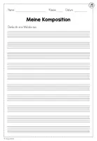Vorschau - Arbeitsblätter - Notenpapier - Seite 2