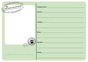 Voorbeeld - Dierenpaspoort (werldkanjers maar ook los te gebruiken) - Voorblad
