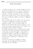 Aperçu - Feuilles d'exercices - La forêt tropicaleCompréhension de Lecture - Page 1