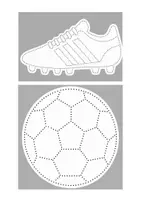 Vorschau - Mal- und Bastelvorlagen - Prickelbilder Fußball (4 Motive) - Seite 2