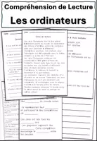 Aperçu - Feuilles d'exercices - les ordinateursCompréhension de Lecture - Page de couverture