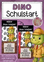 Vorschau - Anderer Materialtyp - Schulstart Willkommensgruß Dinoklasse Detektivstift - Deckblatt
