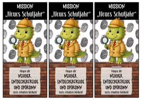 Vorschau - Anderer Materialtyp - Schulstart Willkommensgruß Dinoklasse Detektivstift - Seite 3