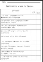 Aperçu - Feuilles d'exercices - les jeux olympiquesCompréhension de Lecture - Page 3