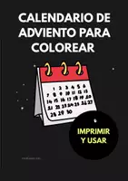Vista previa - Manualidades / Dibujos para colorear - Calendario de Adviento para Colorear | 25 dibujos Navidad - Portada