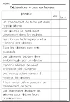 Aperçu - Feuilles d'exercices - Le tremblement de terreCompréhension de Lecture - Page 3