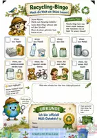 Vorschau - Arbeitsblätter - Plakat RECYCLING KREISLAUF & MÜLL Kreativaufgaben - Seite 3