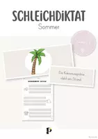 Vorschau - Arbeitsblätter - Schleichdiktat - Sommer (Klasse 1-2) - Deckblatt