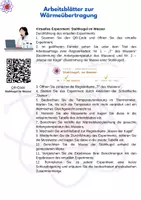 Vorschau - Arbeitsblätter - Wärmeübertragung – Arbeitsblätter mit virtuellem Experiment - Seite 1