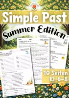 Vorschau - Arbeitsblätter - Simple Past | Englisch - Summer Edition (Klasse 6-8) - Deckblatt