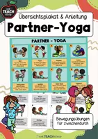 Vorschau - Spiele - Partner-Yoga - Bewegungspause - Bewegtes Lernen - Deckblatt