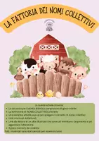 anteprima - Materiale di supporto/inclusione - Grammatica: LA FATTORIA DEI NOMI COLLETTIVI - Pagina di copertina