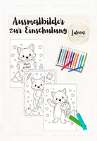 Vorschau - Arbeitsblätter - Fuchsklasse Ausmalbilder zur Einschulung - Deckblatt