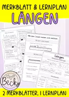 Vorschau - Arbeitsblätter - Wachsendes Materialpaket: Längen - Seite 1
