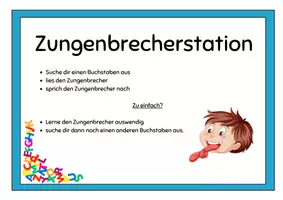 Vorschau - Spiele - Zungenbrecher-Kartei ABC (Buchstabenfest, Freiarbeit...) - Seite 2