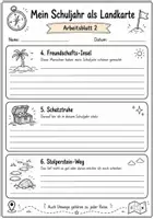 Vorschau - Arbeitsblätter - Mein Schuljahr als Landkarte - Reflexion - Seite 3