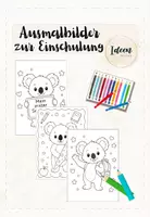 Vorschau - Arbeitsblätter - Koalaklasse Ausmalbilder zur Einschulung - Deckblatt
