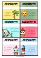 Vorschau - Anderer Materialtyp - Feriengruß Abschied Sommerferien für Motivationsarmband - Seite 2