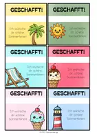 Vorschau - Anderer Materialtyp - Feriengruß Abschied Sommerferien für Motivationsarmband - Seite 3