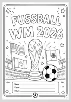 Vorschau - Arbeitsblätter - Fußball-Weltmeisterschaft 2026 - Deckblatt