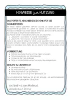 Vorschau - Anderer Materialtyp - Feriengruß Abschied Sommerferien für Motivationsarmband - Seite 1