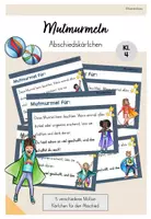 Vorschau - Bildkarten - Abschiedskärtchen Kl.4 – Mutmurmeln zum Schulwechsel - Deckblatt